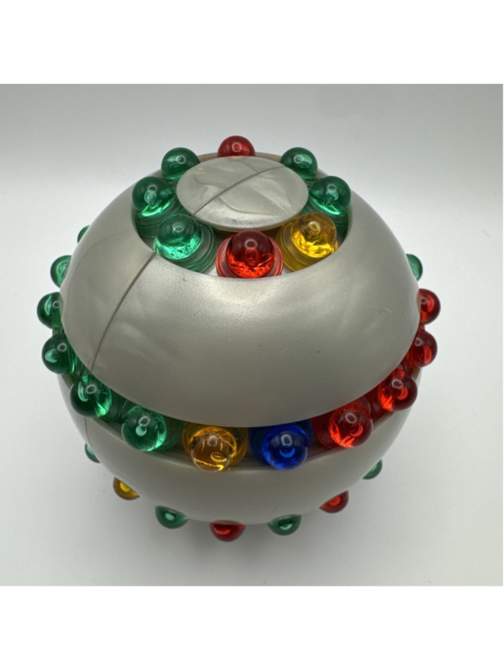 The Orb Parker Brothers Vintage 1982 Puzzle Ball Silver Sphere Toy Brain Teaser